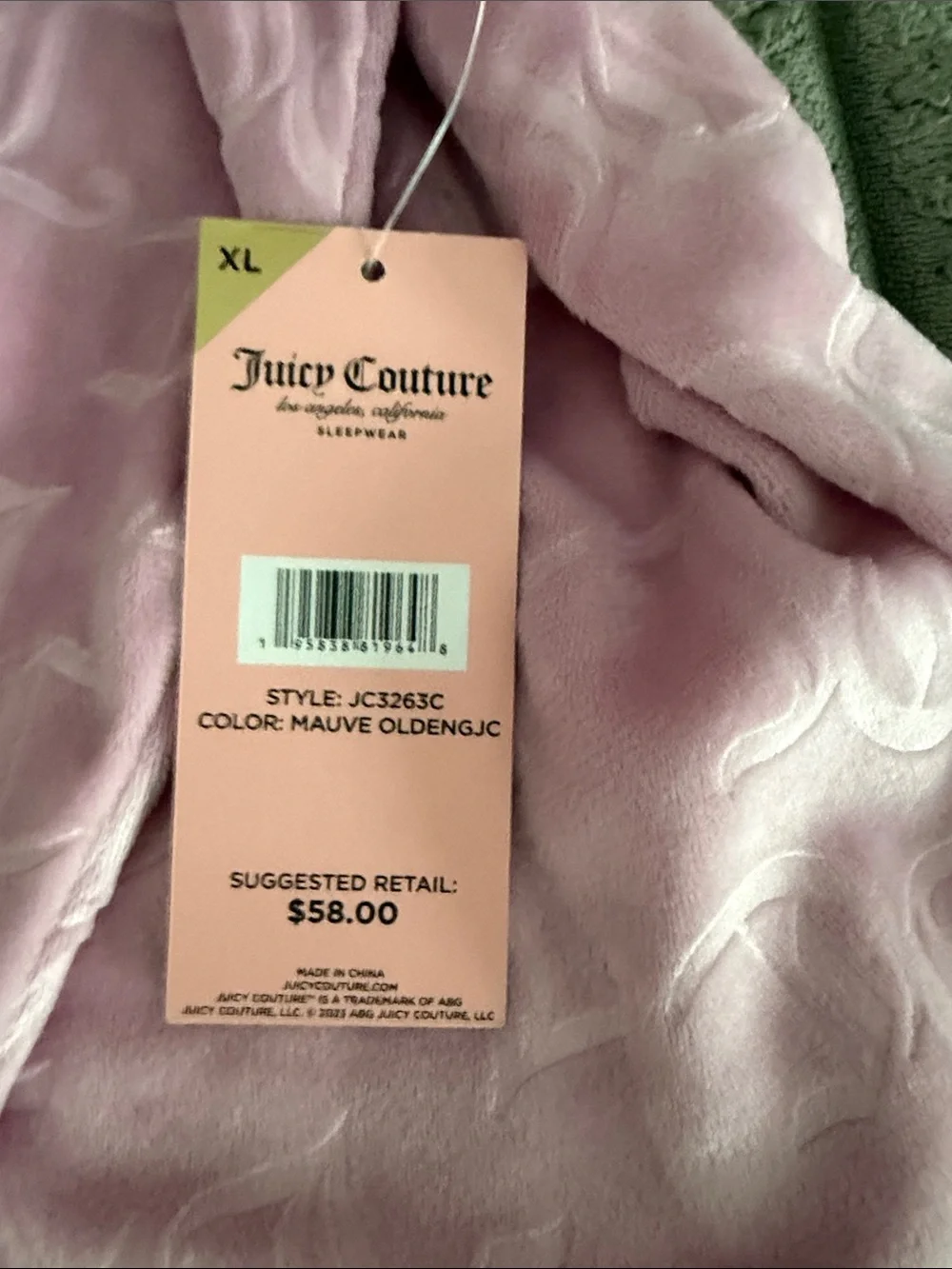 Juicy Couture Baby Pink Velour Rhinestone Logo Hoodie & Joggers Set